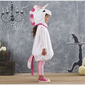 Pottery barn kids white & pink unicorn 🦄 4T-6T costume